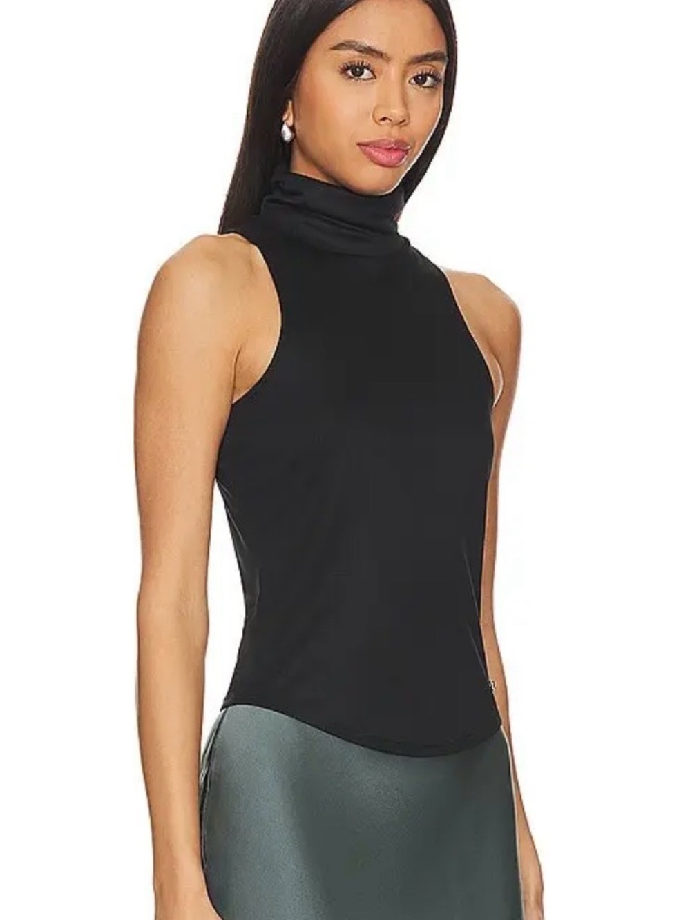 🌺SALE🌺 Anine Bing Black NWT Jennie Top Size Large - Picture 2 of 11